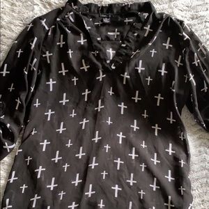 Rue 21 sheer dress shirt